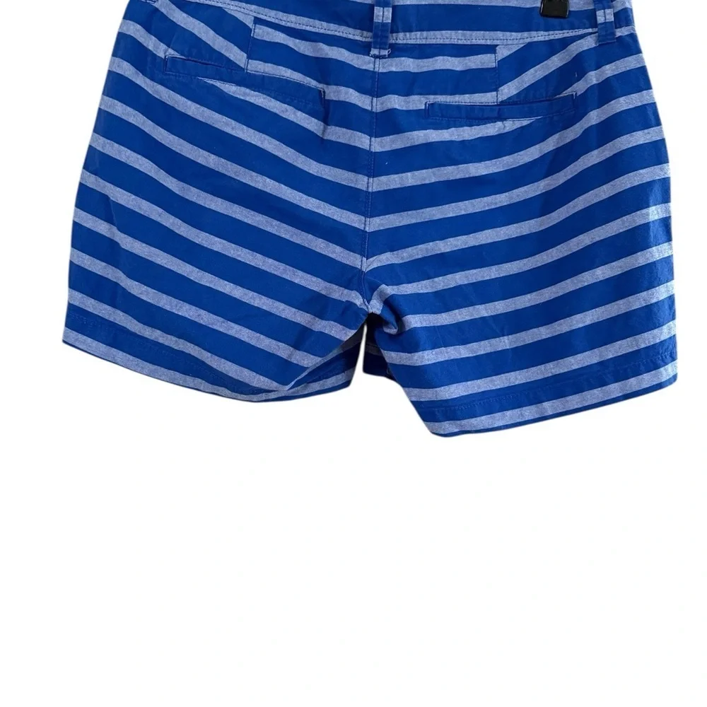 Old Navy Blue and White Striped High Waist Shorts